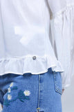 White Lace'd Up Top
