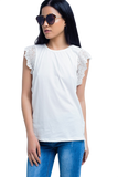 White Top With Lace Back