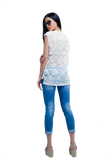 White Top With Lace Back