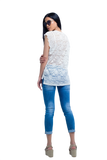 White Top With Lace Back