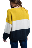 Yellow Knitted Sweater With Pearls