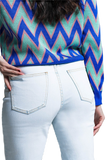 Straight Leg Bleached Jeans
