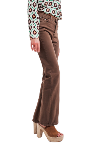 Brown Flared Jeans