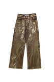 Gold Metallic Glow Straight Elegance