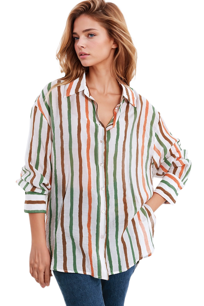 Chiffon Long Sleeve Shirt