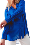Chiffon Shirt in Blue