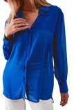 Chiffon Shirt in Blue