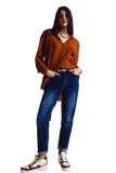Chiffon Shirt in Camel Color