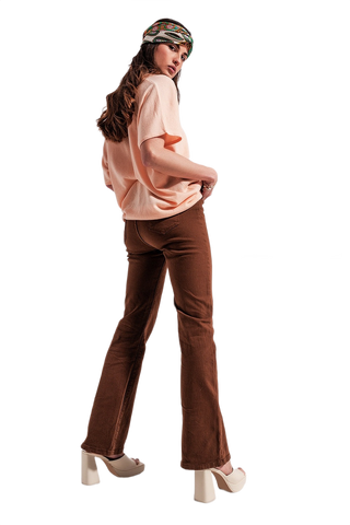 Chocolate Flared Jeans