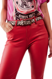 Coated Pants in Red