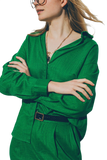 Cotton Loose Fit Shirt in Green