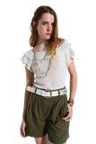 Elegant Short Sleeve Sweater