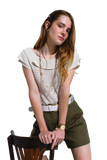 Elegant Short Sleeve Sweater