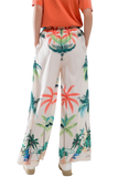 Elastic Waist' Beach Cream Pants