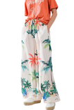 Elastic Waist' Beach Cream Pants