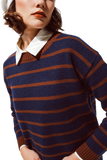 Crew Neck Stripe Sweater