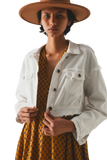 Cropped Denim Trucker Jacket
