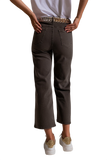 Cropped Wide Leg Jeans in Grey