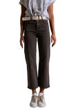 Cropped Wide Leg Jeans in Grey