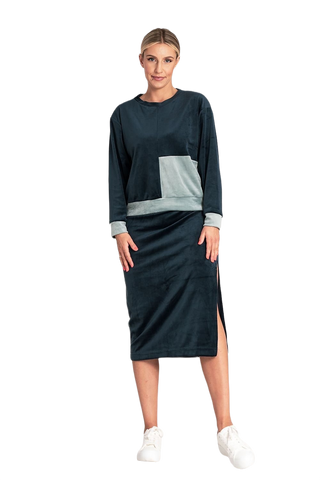 Velour Skirt & Top