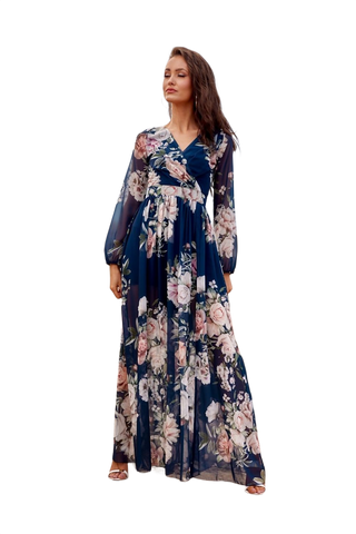 Open Back Rose Dress