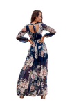 Open Back Rose Dress