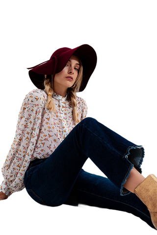 Dark Denim Flared Jeans