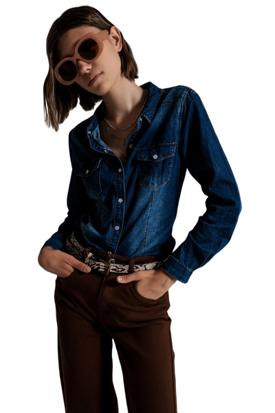 Denim Wash Blue Shirt