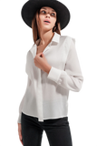 Ecru Blouse With Ruffle Details