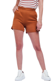Embellished High Waist Short in Orange and Gold