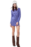 Embellished Sequin Mini Dress