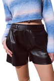 Faux Leather Shorts