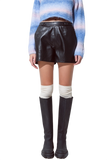 Faux Leather Shorts