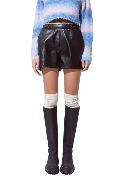 Faux Leather Shorts