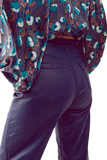 Faux Leather Wide Leg Pants