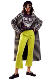 Flare Corduroy Pants in Lime Green