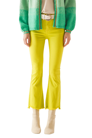 Flare Jeans With Raw Edge