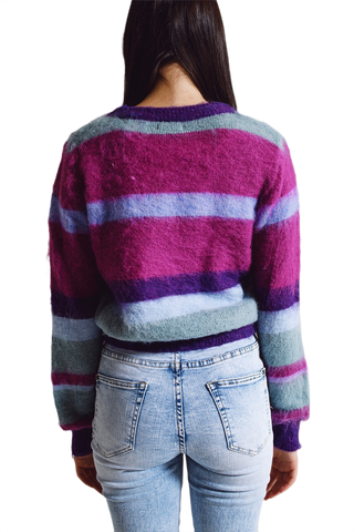Fluffy Stripe Sweater