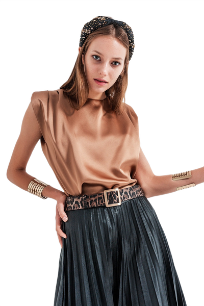 Sleeveless Top in Gold