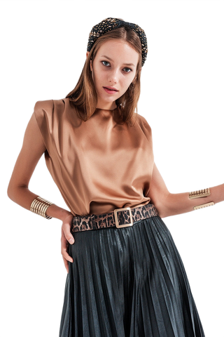 Sleeveless Top in Gold