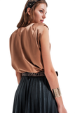 Sleeveless Top in Gold