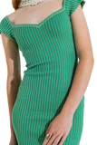 Green Midi Bodycon Dress