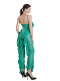Green Ruffles Jumpsuit
