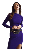 High Neck Maxi Knitted Dress