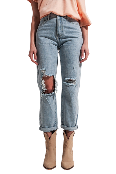 High Rise Mom Jeans
