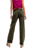 High Rise Slouchy Mom Jeans in Green