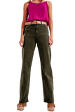 High Rise Slouchy Mom Jeans in Green