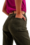High Rise Slouchy Mom Jeans in Green