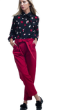 High Waist Pants With Belt