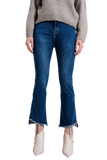 High Waisted Jeans With Asymmetrical Hem